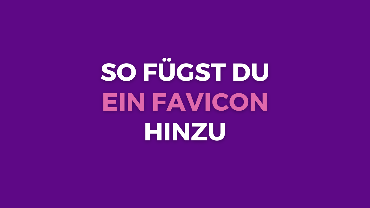 favicon hinzufügen