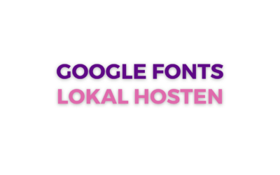 Google Fonts lokal einbinden